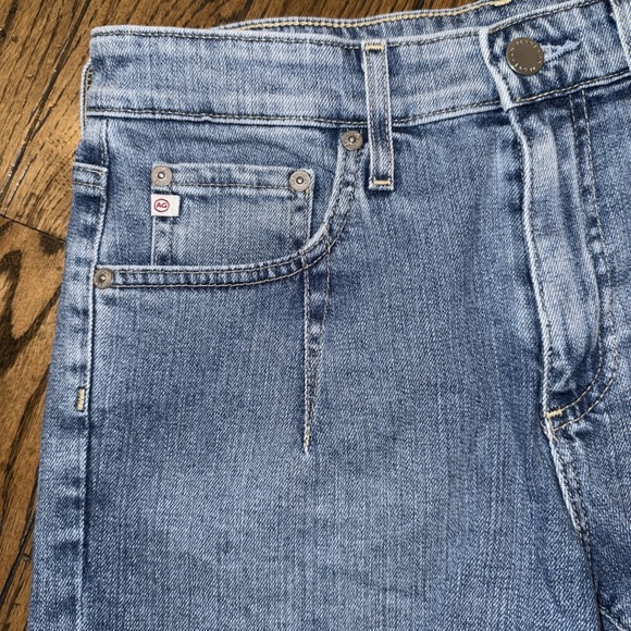 AG Adriano Goldschmied Darted Hailey Ex-Boyfriend Denim Cut Off‎ Shorts 26R 2" - Picture 2 of 9